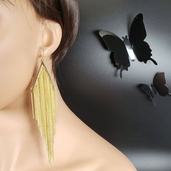 Brand New Top Fashion Gold Dropping Earrings - Picture 1 of 4